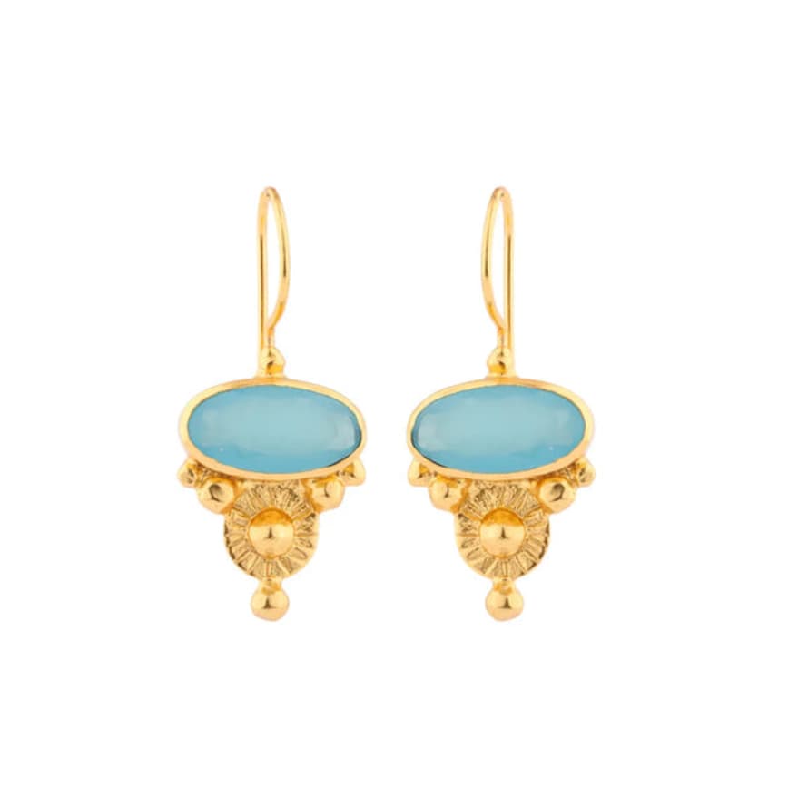 Previous Akila Chalcedony Pendant Earrings - Cast Bronze Gold Plated