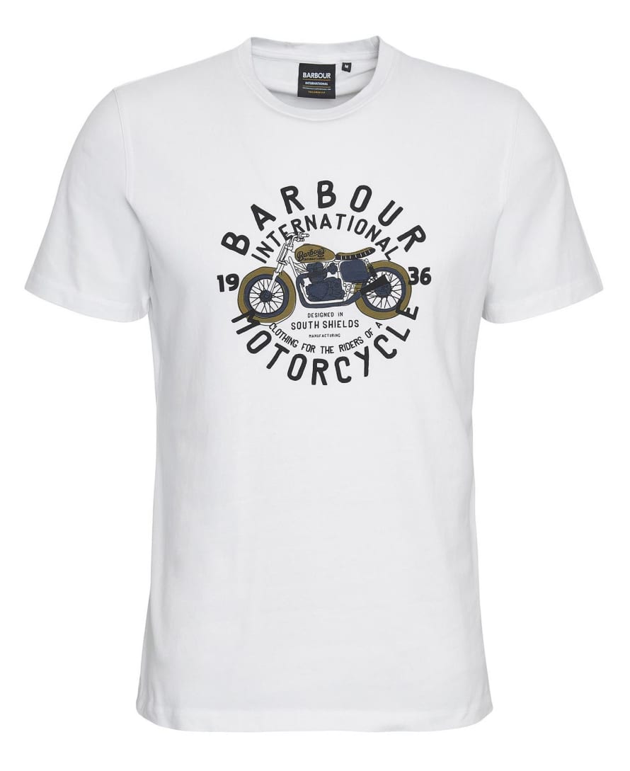 Barbour Barbour International Spirit Graphic T-shirt Whisper White