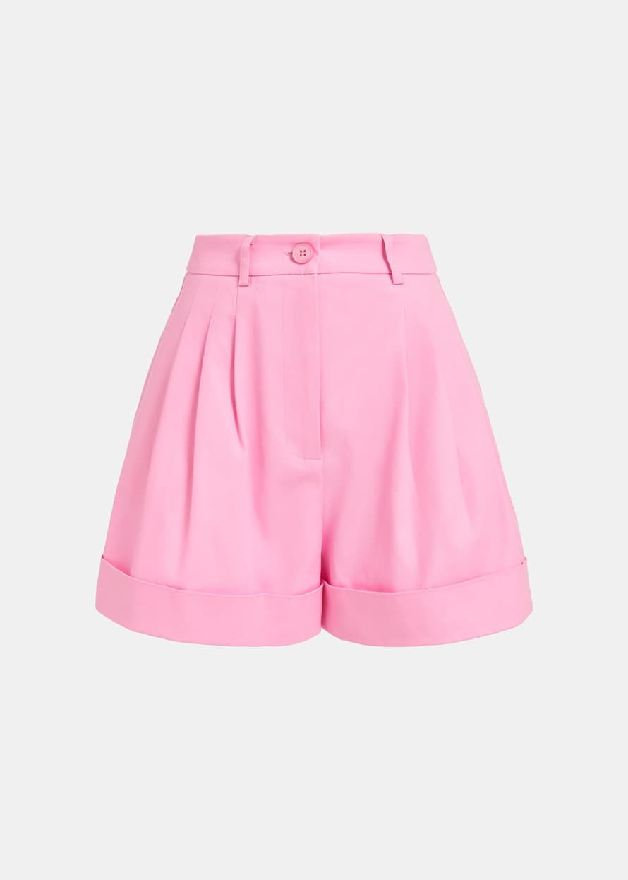 Essentiel Antwerp Pink Faint Wide Leg Shorts 