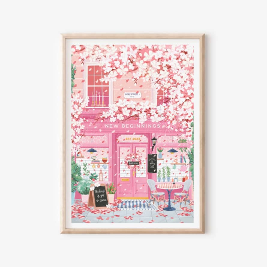 Simply Katy A5 New Beginnings Cafe Print