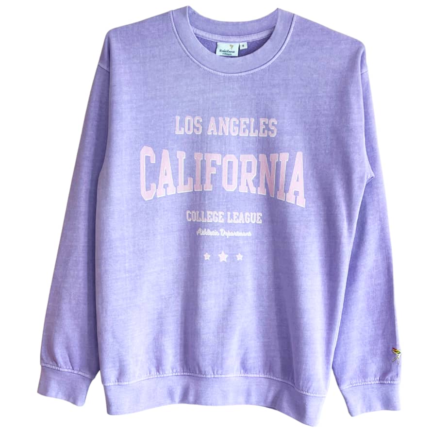 Rainbow Colours London California Sweatshirt Lilac