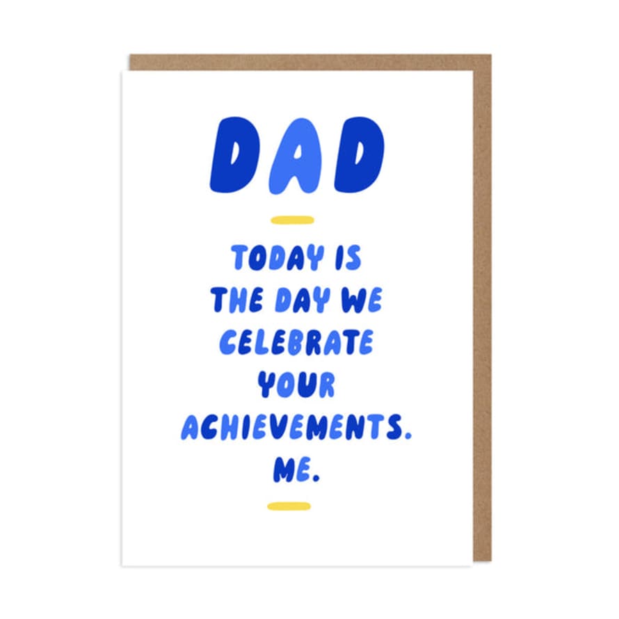 Betiobca Dad Achievements Card