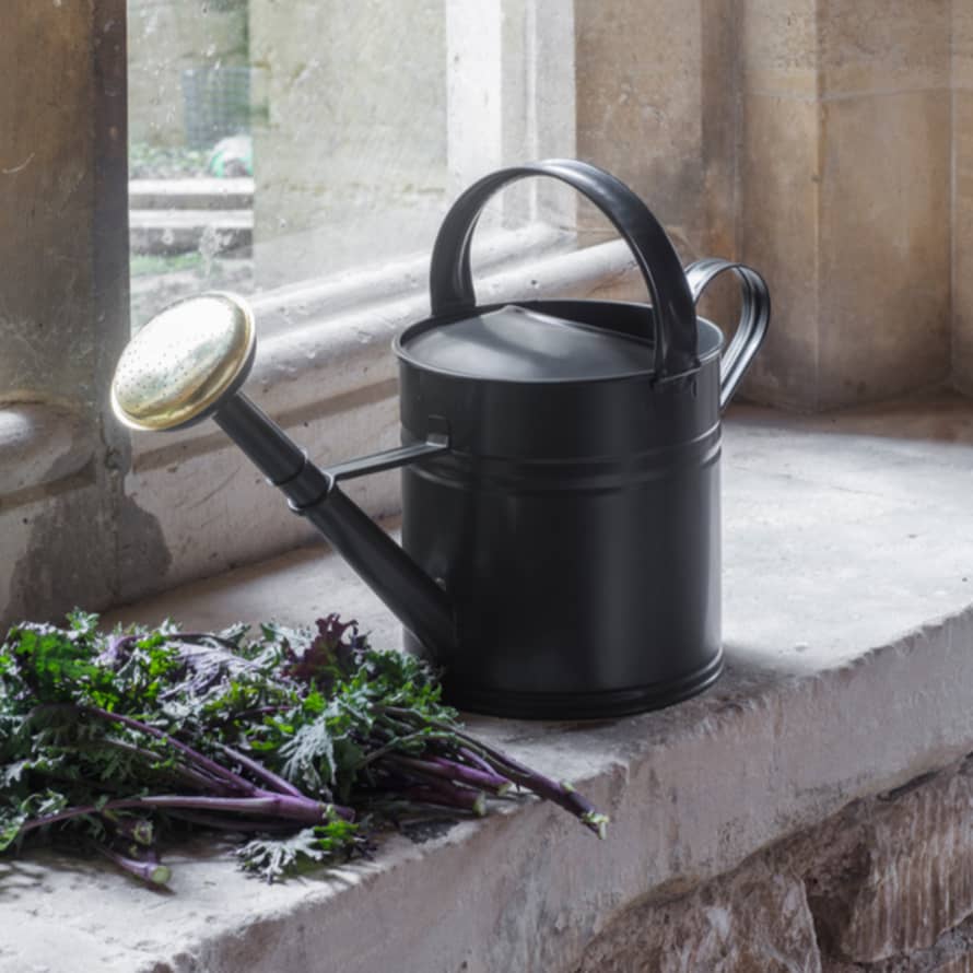 Garden Trading Classic Carbon Black 5l Steel Watering Can