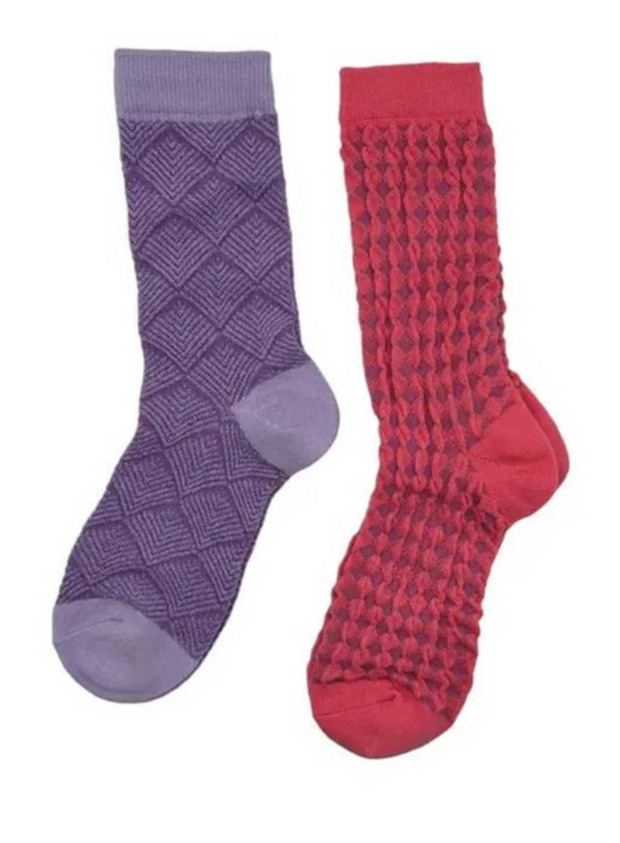 sixton Lilac Mix Duo Socks Box