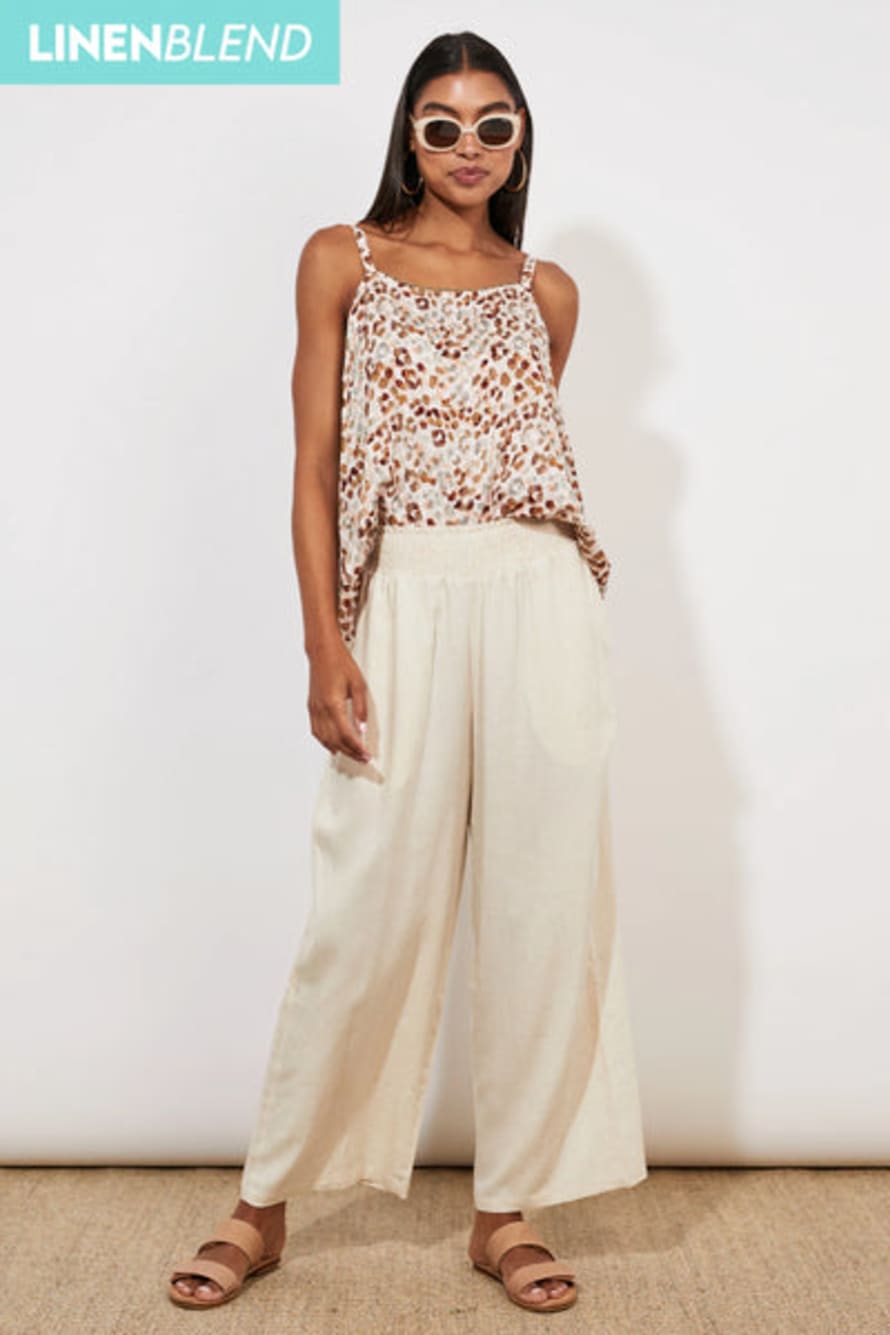 Haven Tanna Linen Trousers -sand