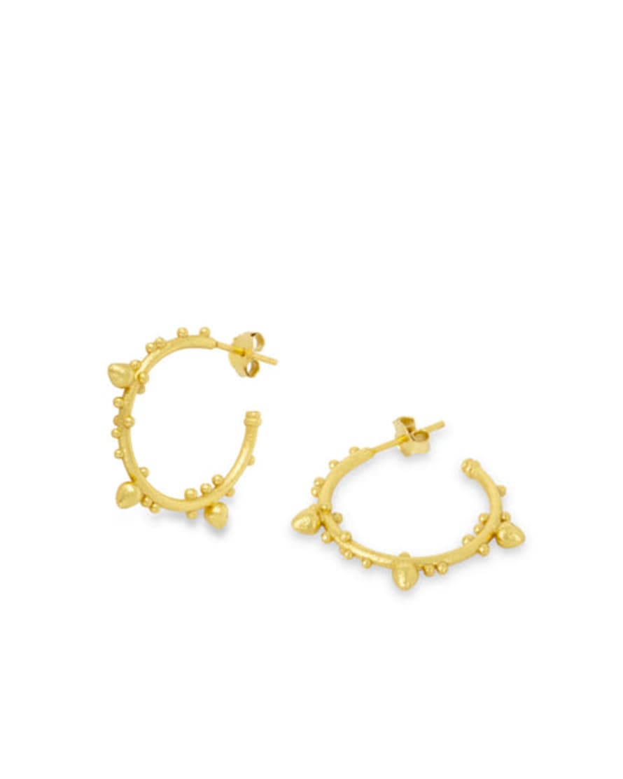Ashiana Allegra Gold Hoop Earrings