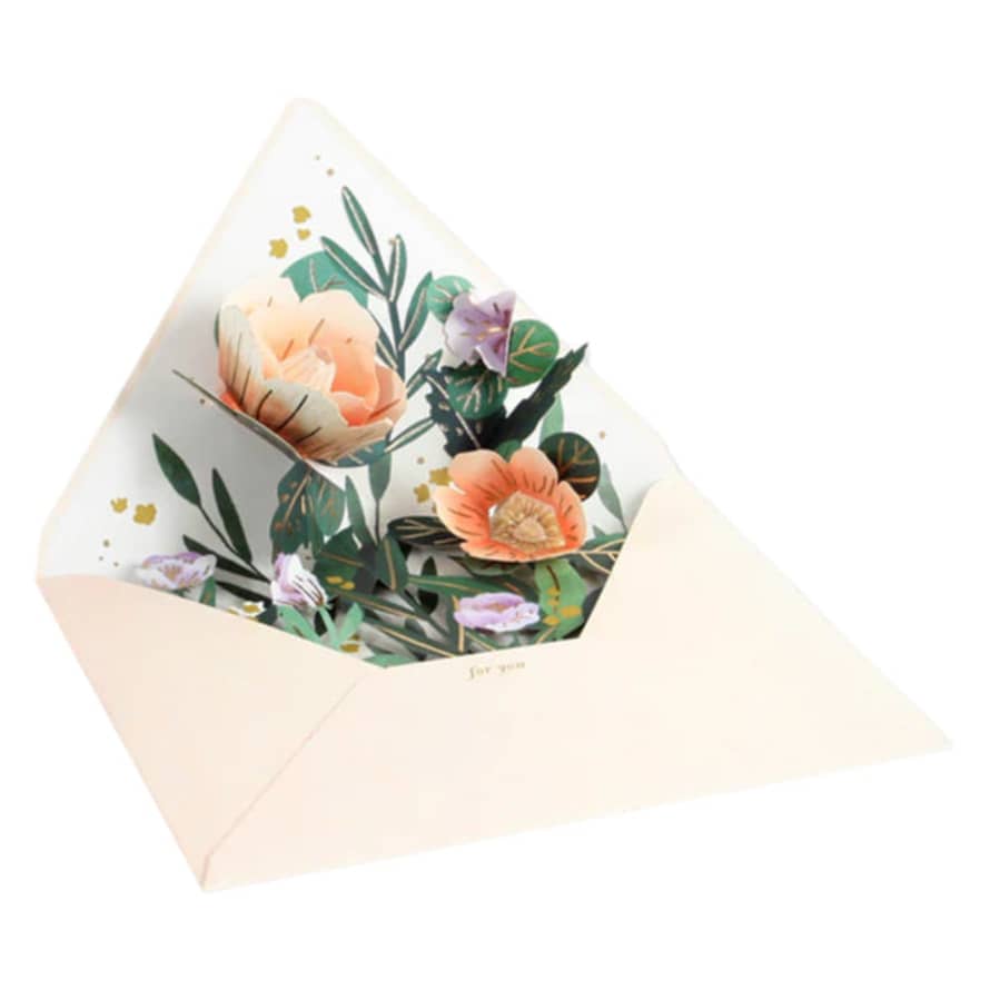 Ohh Deer Card 3d Floral Wildflower Pop Out