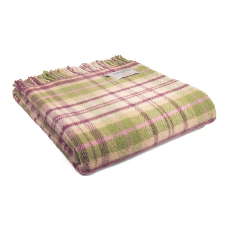 Tweedmill Cottage Pink Check Throw
