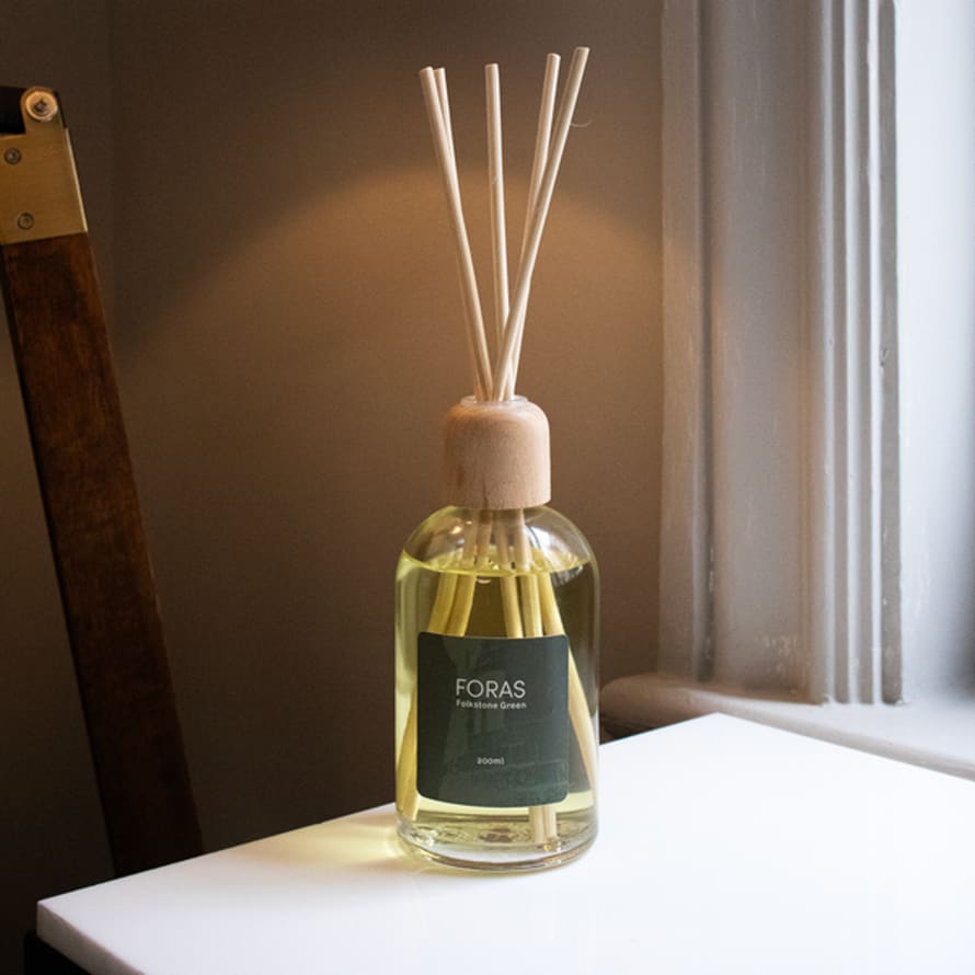 Foras Fragrance and Lifestyle Folkestone Green Reed Diffuser 200ml