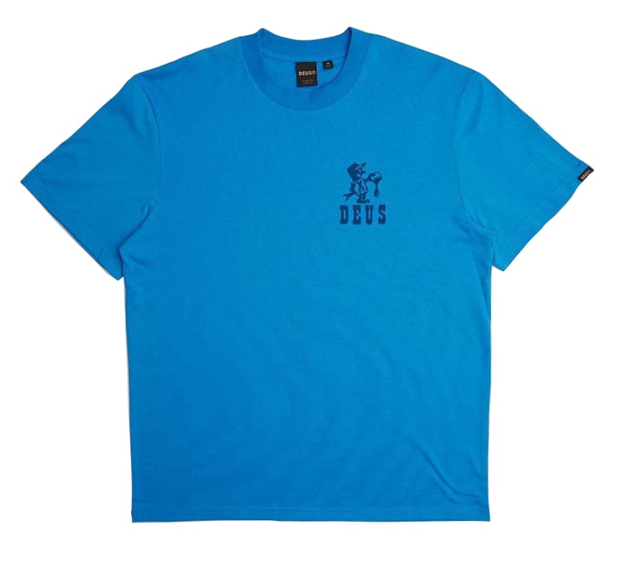 Deus Ex Machina Old Town Short-Sleeved T-Shirt (French Blue)