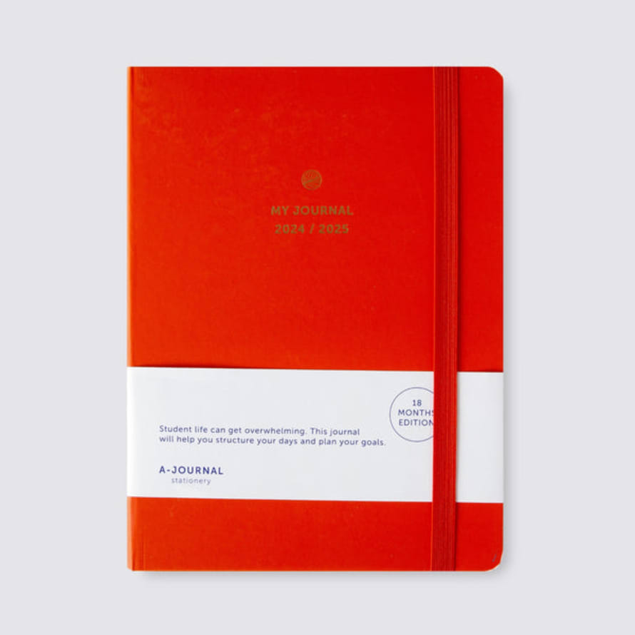 A-Journal Academic A5 Diary 2024-2025 – Coral Red