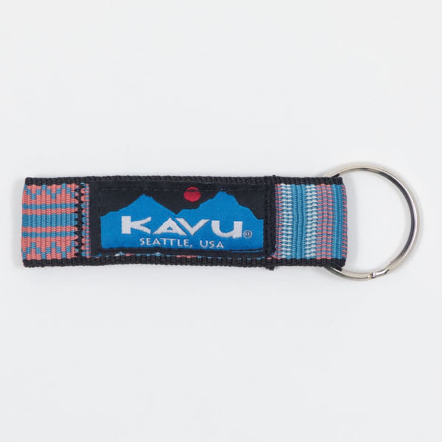 Kavu Key Chain Key Ring In Orange & Blue