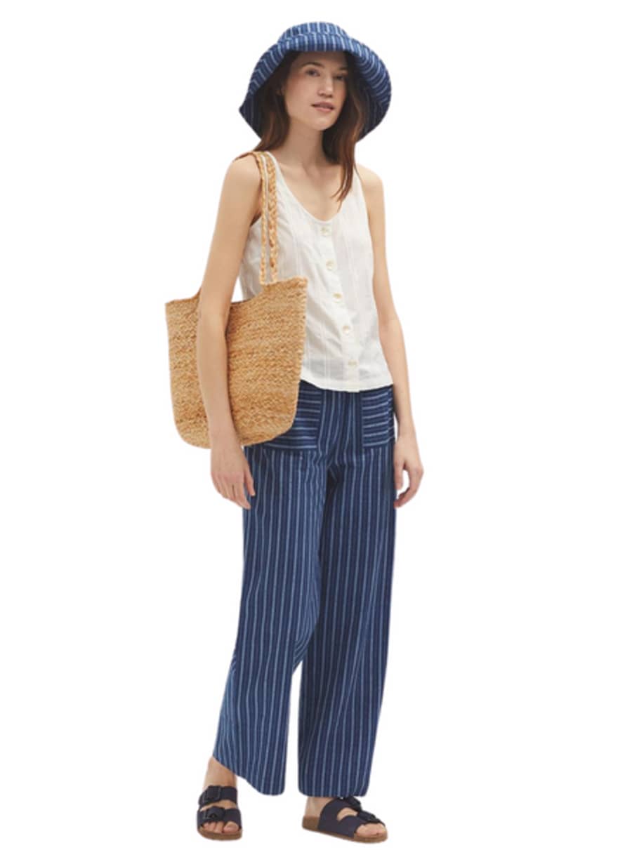 Nice Things Striped Indigo Pants From