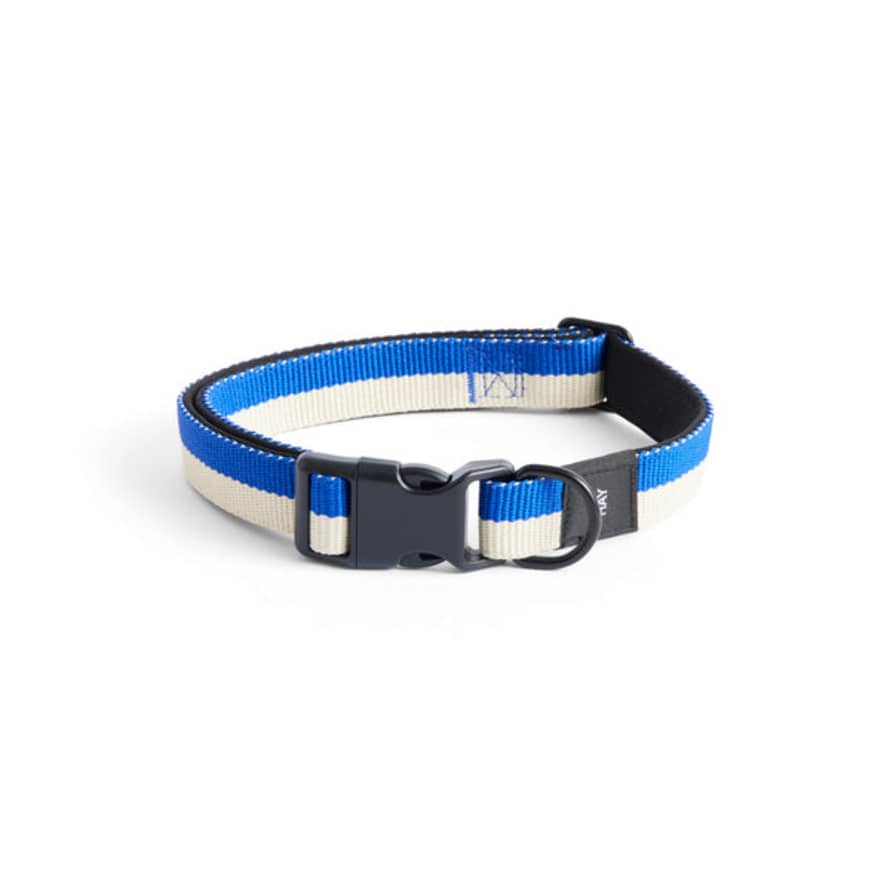 HAY Collar Para Perro Flat S/m Blue, Off-white -