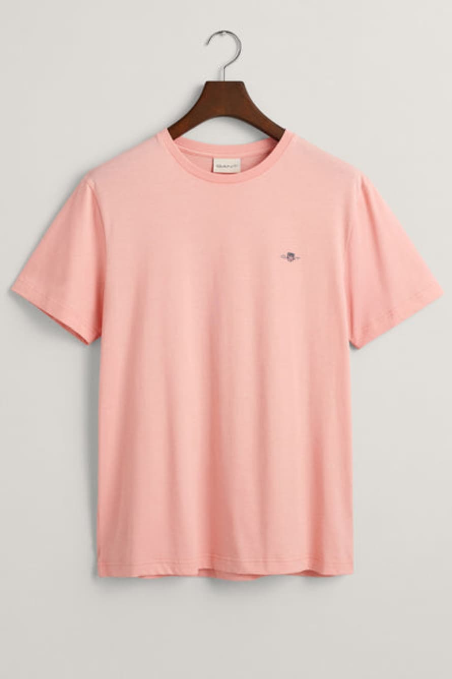 Gant - Regular Fit Shield T-shirt In Bubblegum Pink 2003184 671