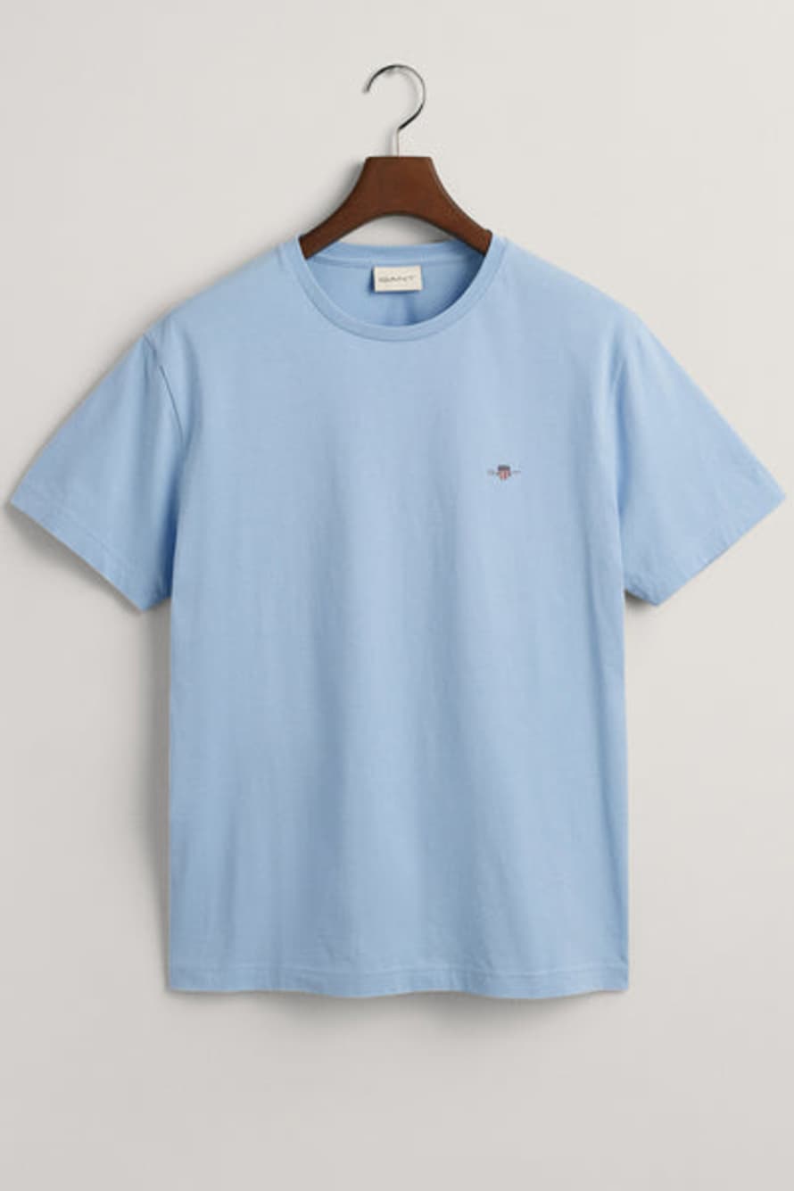 Gant - Regular Fit Shield T-shirt In Dove Blue 2003184 474