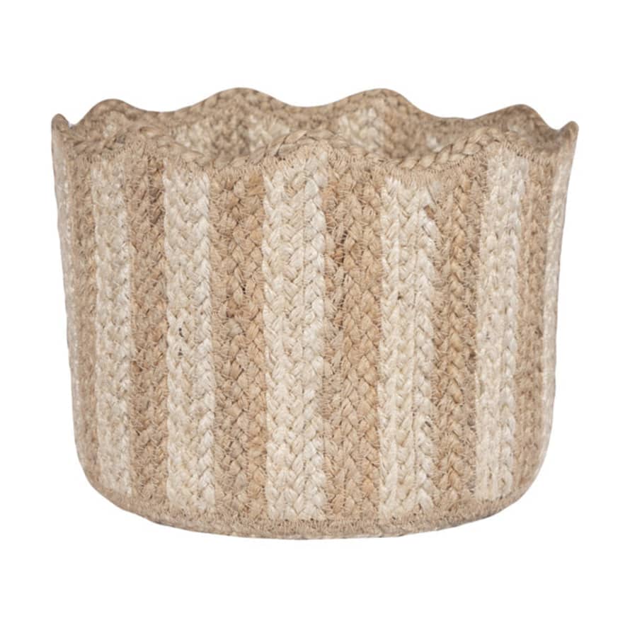 The Braided Rug Company Tulip Basket - Natural - 23x18cm