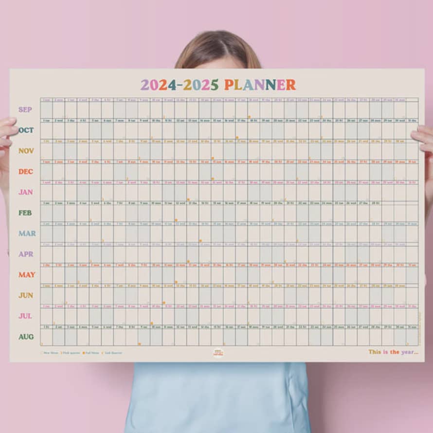 Once Upon a Tuesday 2024-2025 This Is The Year Academic Wall Planner