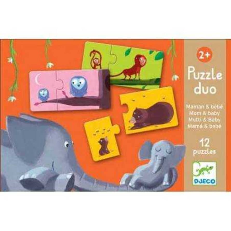 Djeco  Puzzle Duo - Mamma E Bebè