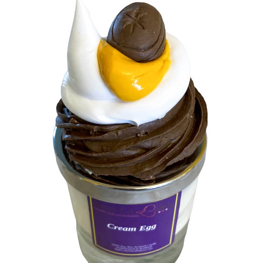 Cream Egg Cupcake Candle