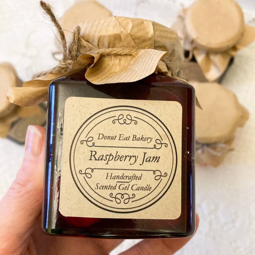 Raspberry Jam Scented Gel Candle