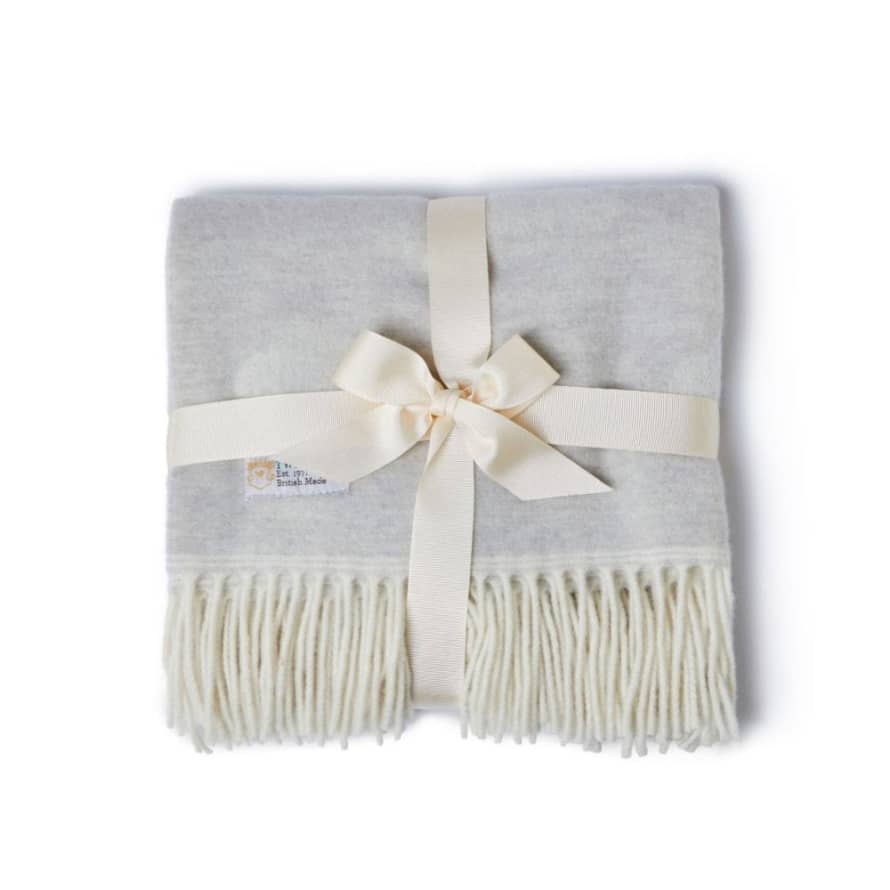 Tweedmill Textiles Merino Lambswool Baby Blanket | Lion