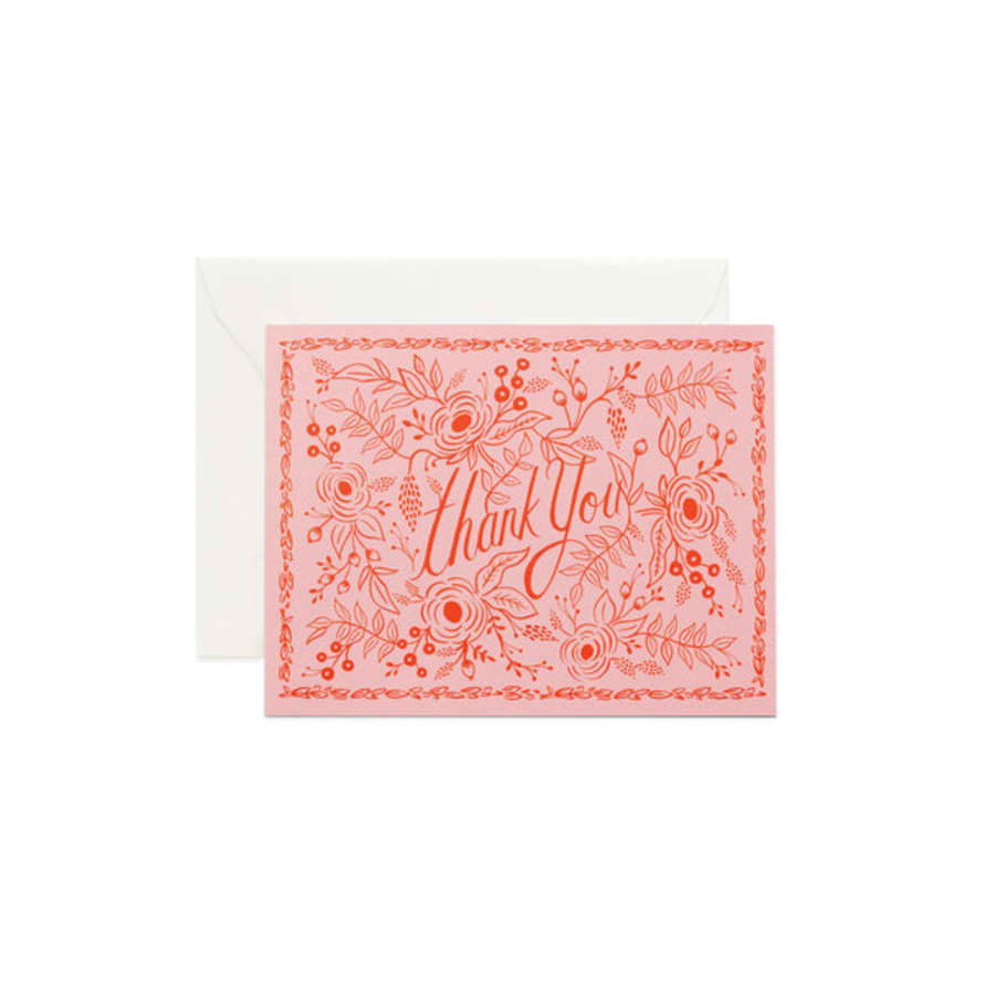 Rifle Paper Co. Rose Thanks Greeting Card