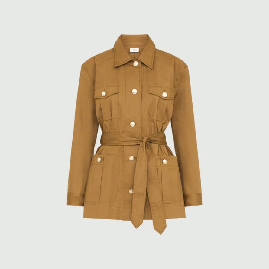 New Arrivals Marella Cabreo Belted Jacket Military Green
