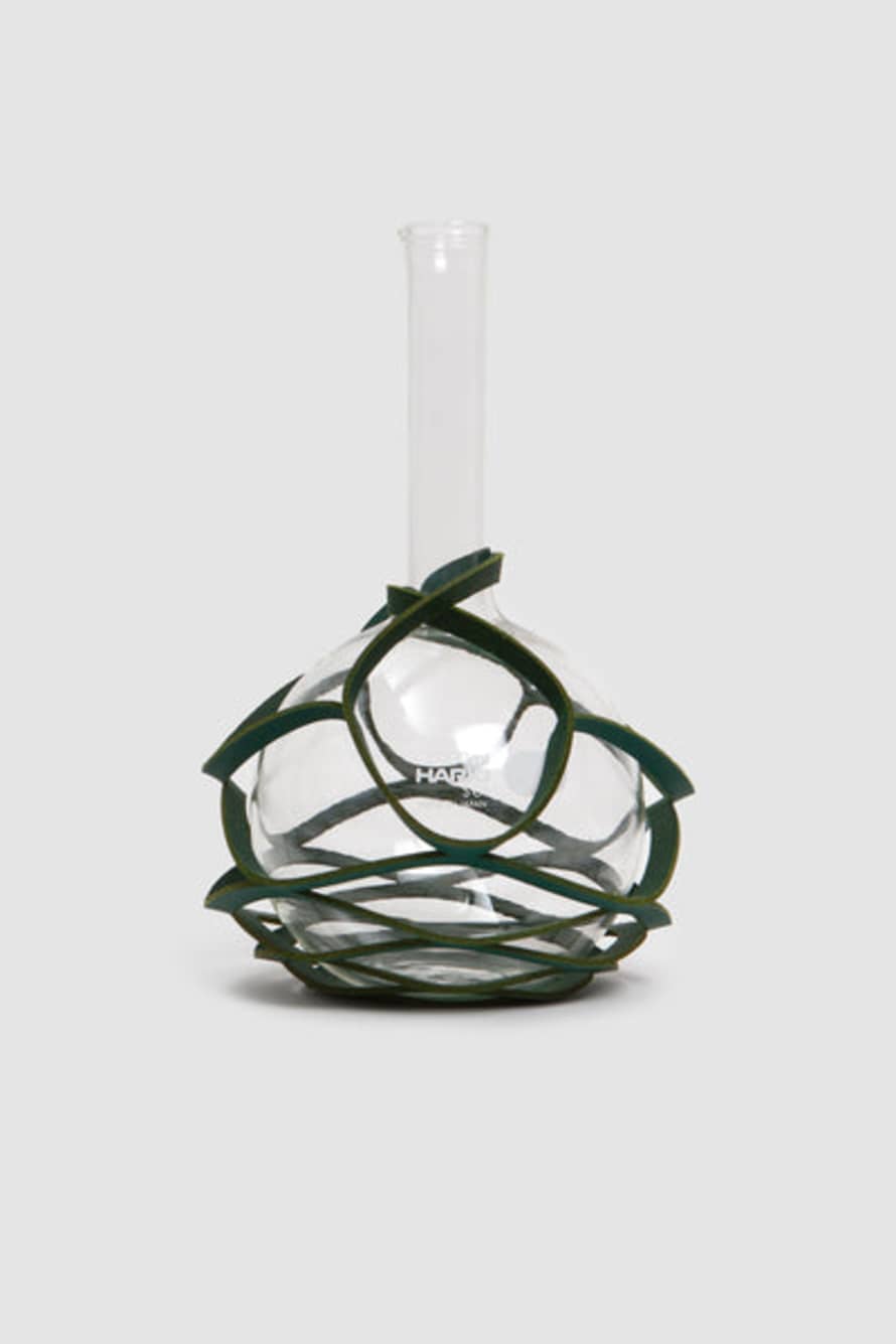 Hender Scheme Flat-bottom Flask 2000ml Vase Green