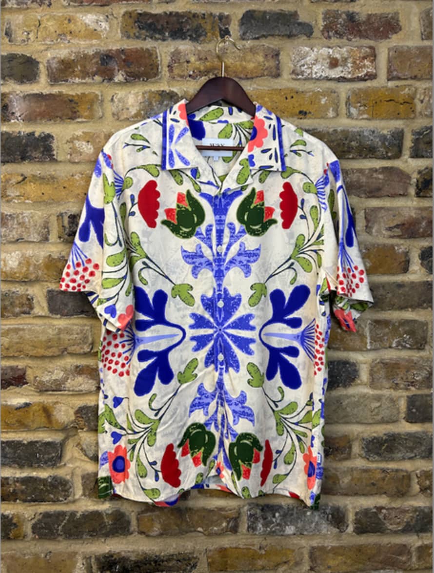 Wax London Didcot Short Sleeve Summer Shirt Multi Floral