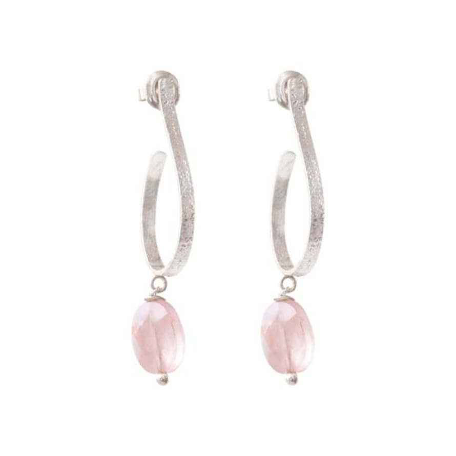 A Beautiful Story Earrings Attracted - Rose Quartz