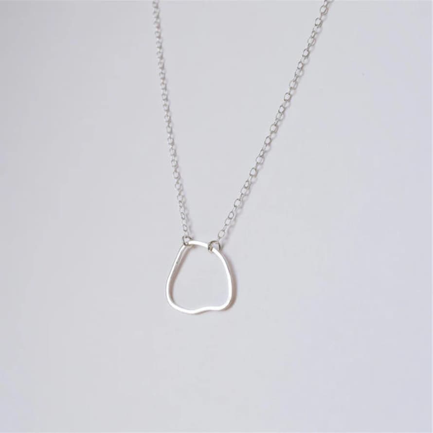 MUKA Organic Shape Necklace - Silver