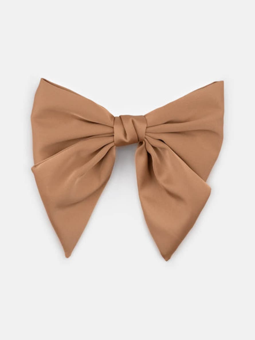 Sui Ava Smooth Bow - Taupe