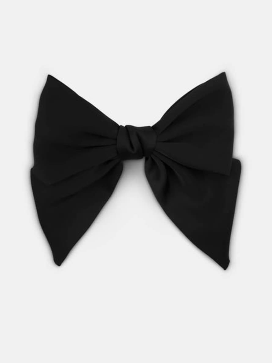 Sui Ava Smooth Bow - Black