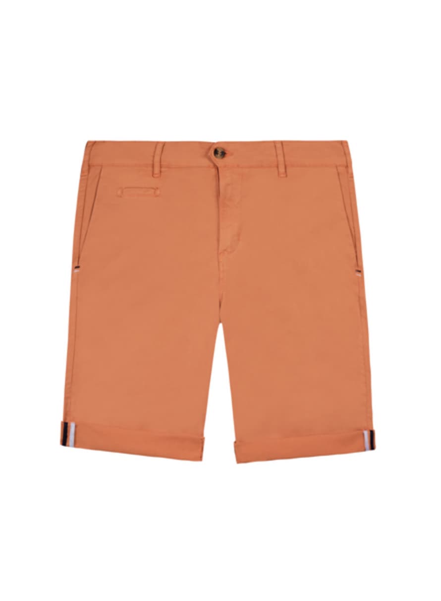 Faguo Saulieu Cotton Shorts In Orange From