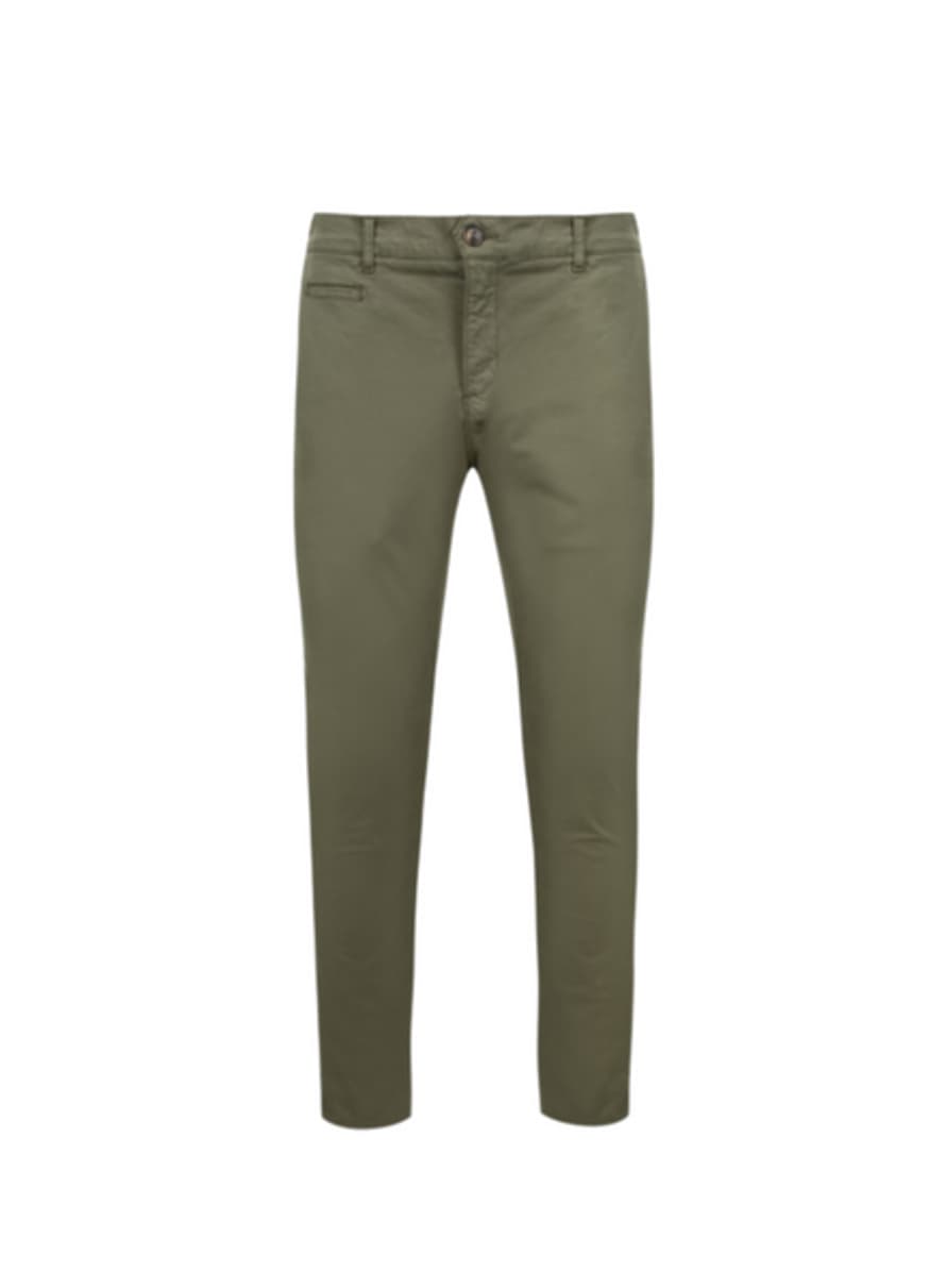 Faguo Brix Cotton Pants In Kaki From