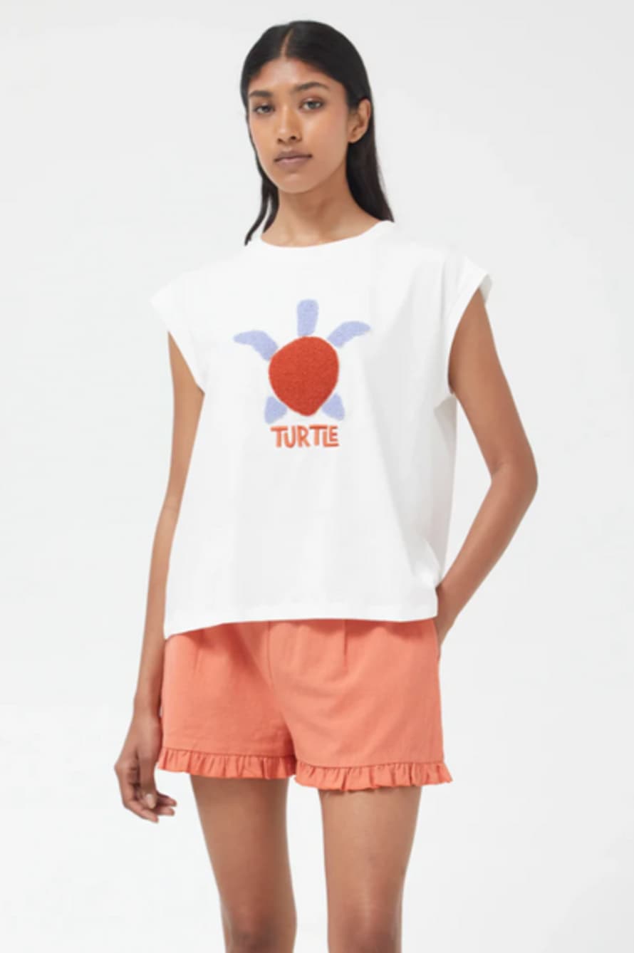 Compania Fantastica Textured Turtle Shirt - Off White