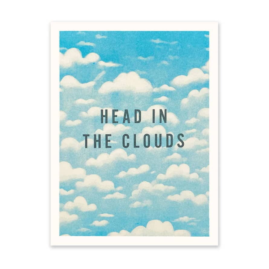Ohh Deer Head In The Clouds Art Print