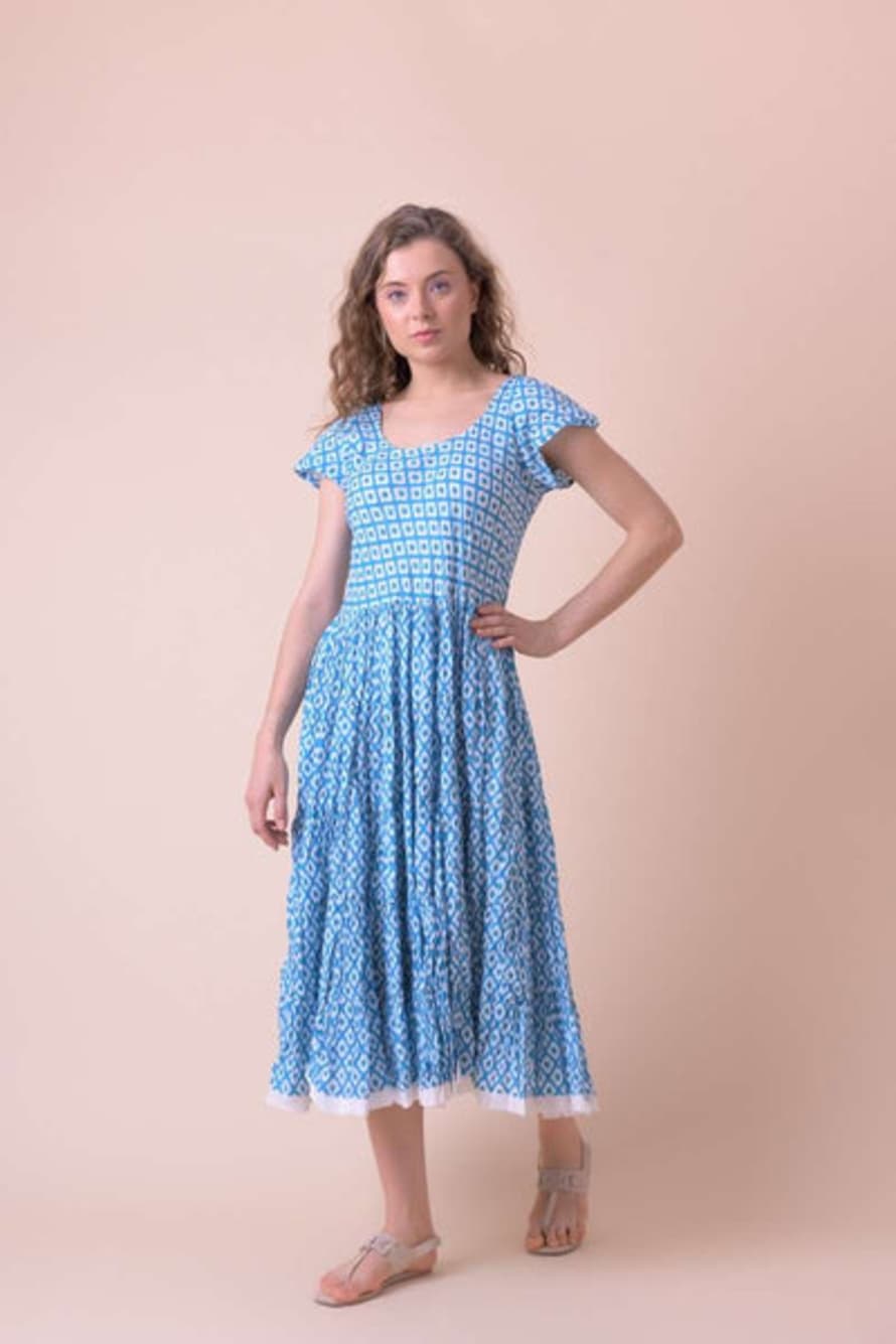 Handprint Dream Apparel Pranella Dress Habibi Blue