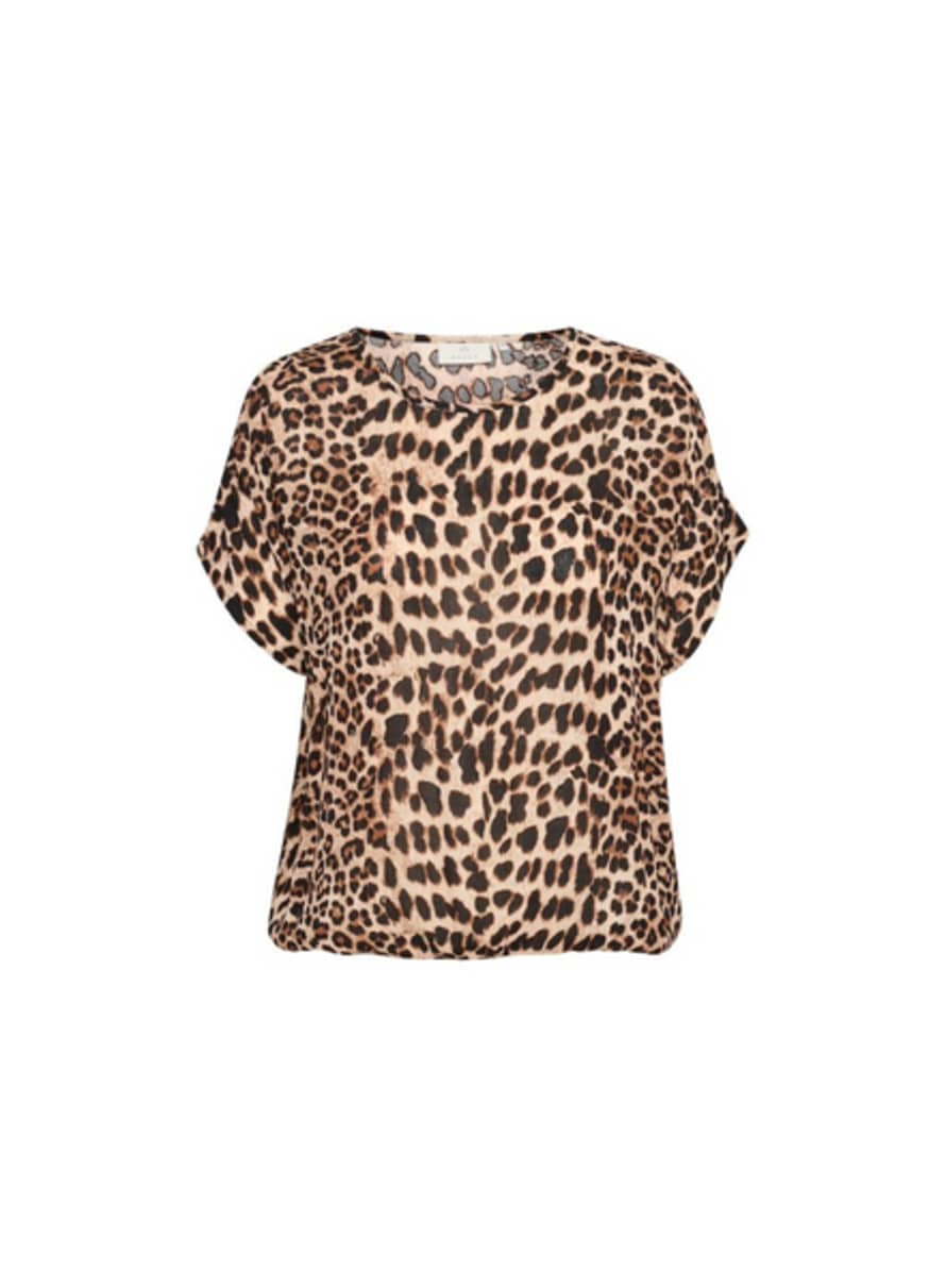 KAFFE Amber Printed Shirt In Classic Leopard From