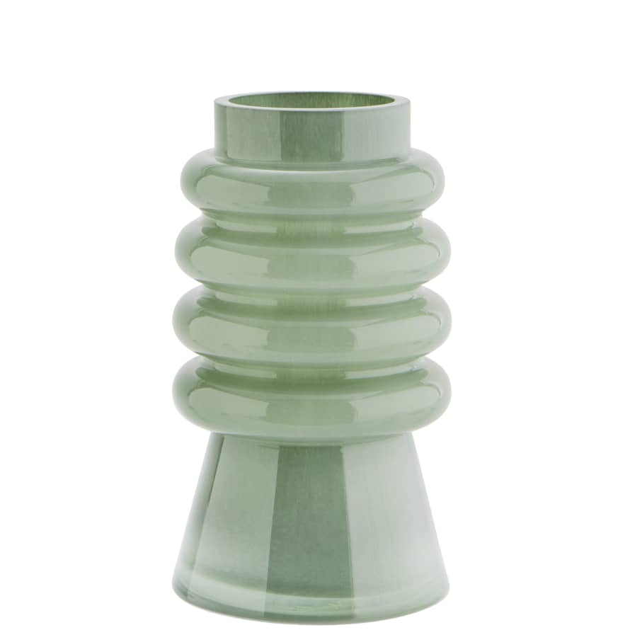 Madam Stoltz Green Glass Vase