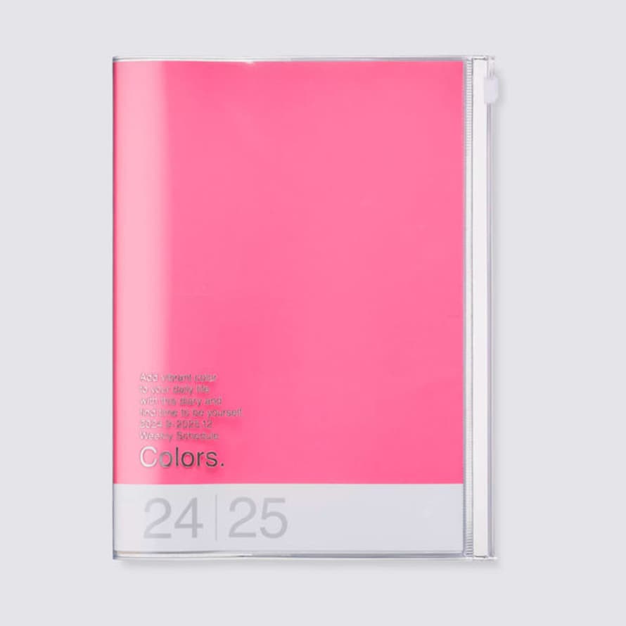 Mark's  2024-2025 Colors Weekly A6 Diary - Pink