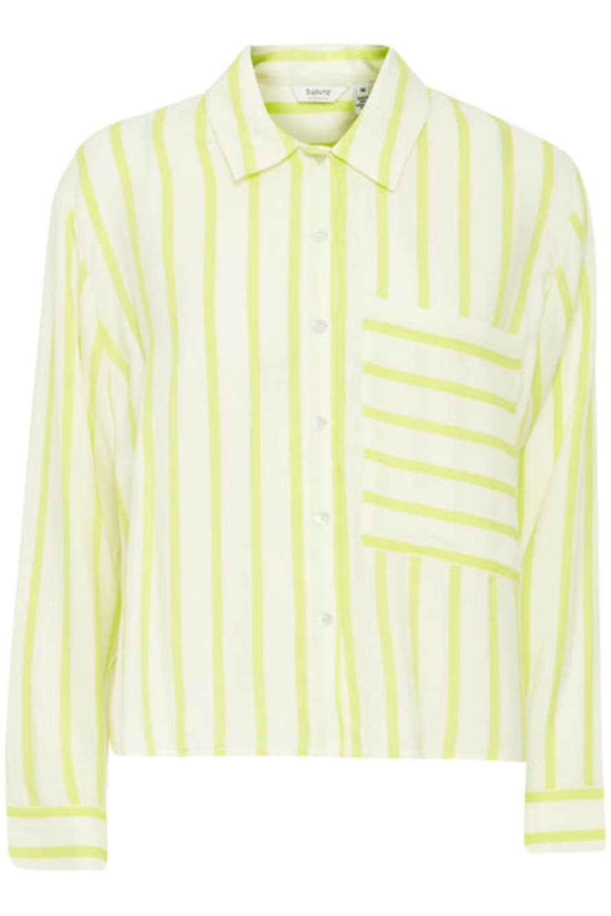 b.young Funda Ls Shirt In Sunny Lime Mix