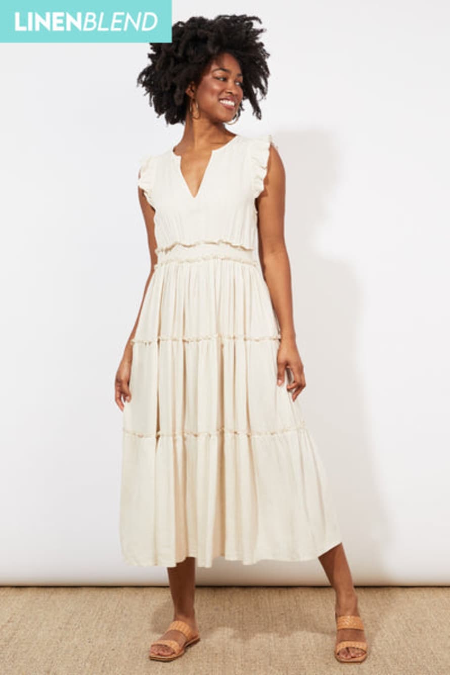 The Kindred Co. Haven Tanna Frill Dress - In Sand