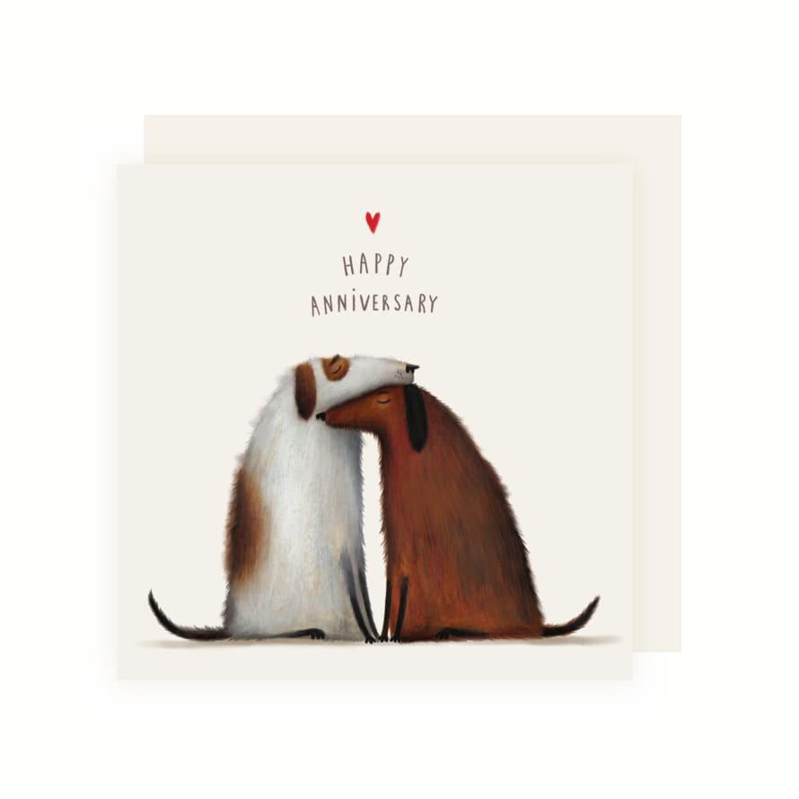 Charley Rabbit Publishing Two Dogs Happy Anniversary Card