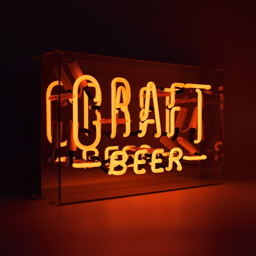 Locomocean 'Craft Beer' Large Glass Neon Sign