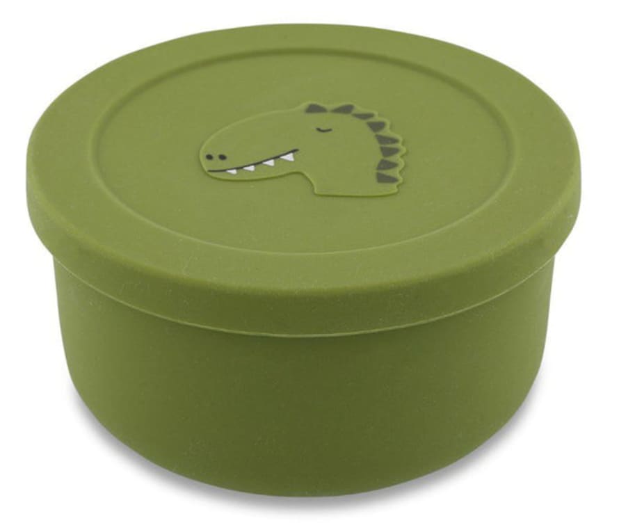 Trixie Silicone Snack Pot with Lid - Mr. Dino