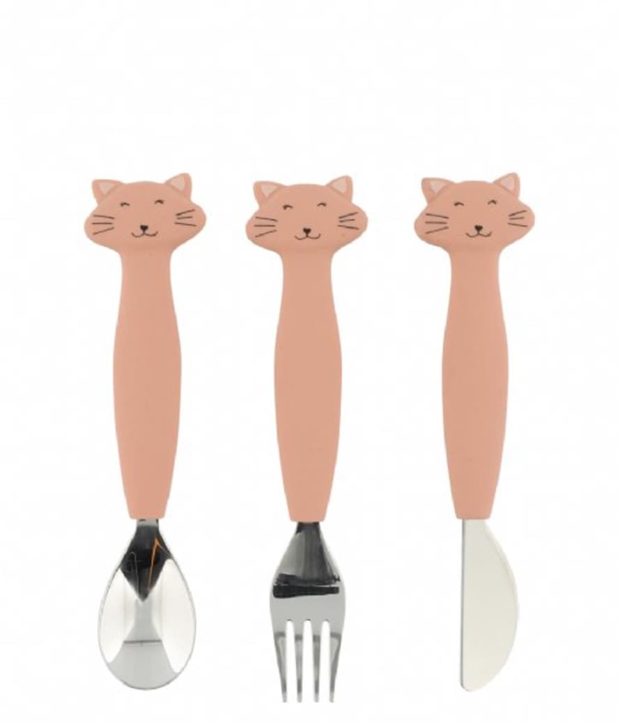 Trixie Silicone Cutlery Set 3-Pack Mrs. Cat