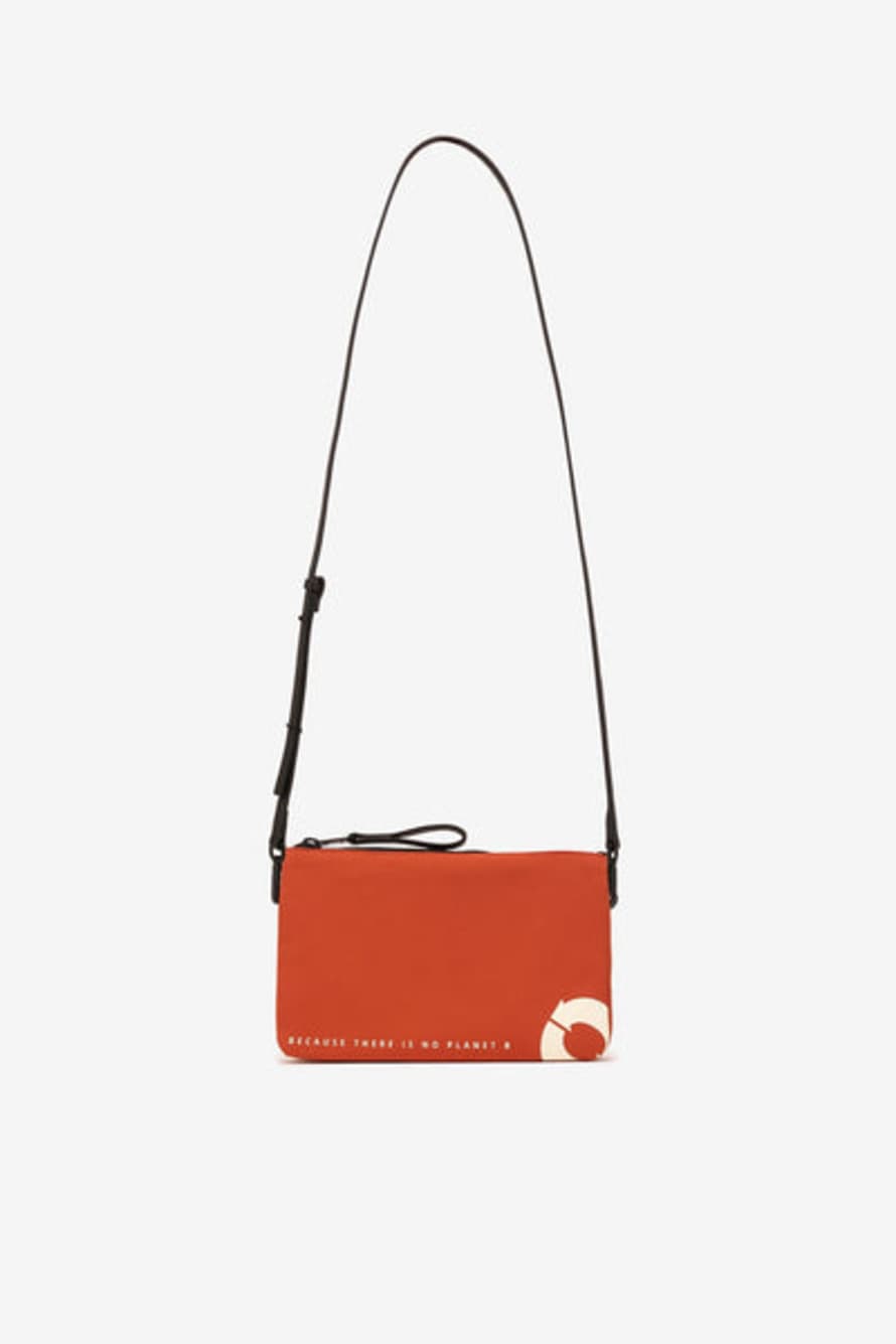 Ecoalf Lupita Double Zip Handbag Orange