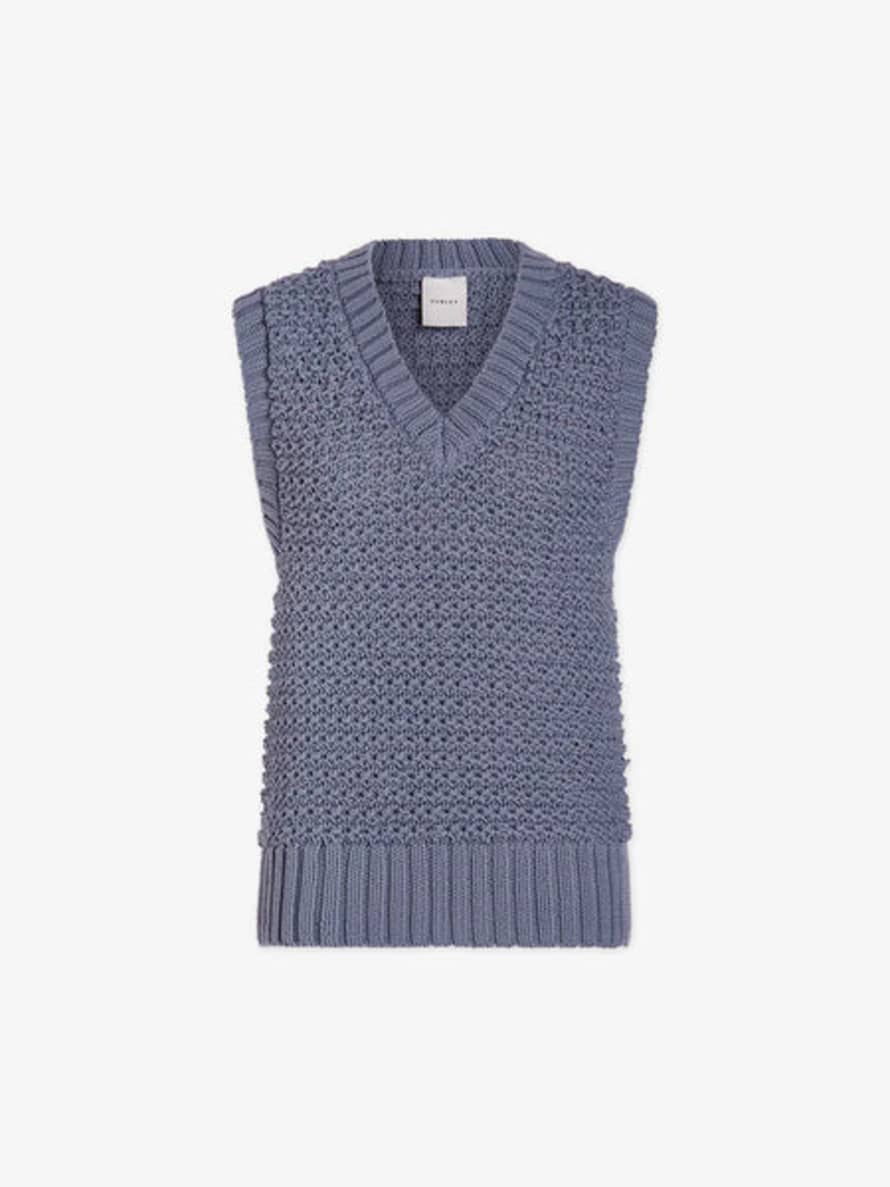Varley Blue Adie Knit Vest